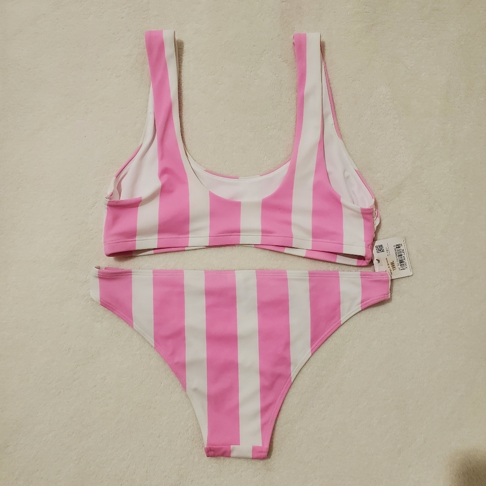 Stripe Swim Bathing Suit Set - Picture 3 of 5